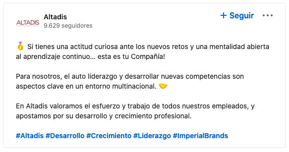 Altadis Linkedin