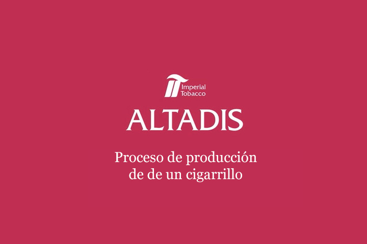 Proceso de producción de un cigarrillo